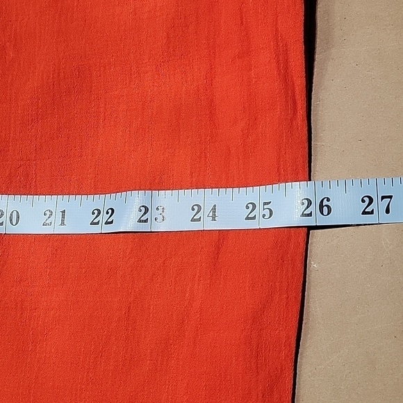 J Crew, Size 4 Elinor Dress, Orange / Reddish Poppy Color.  Sleeveless. EUC! - Picture 15 of 15